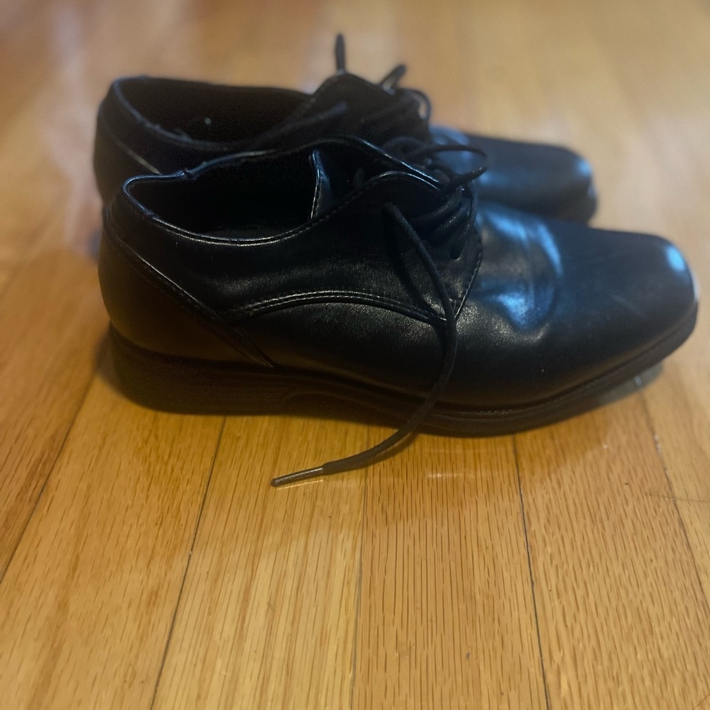 Classic Black kids Dress Shoes